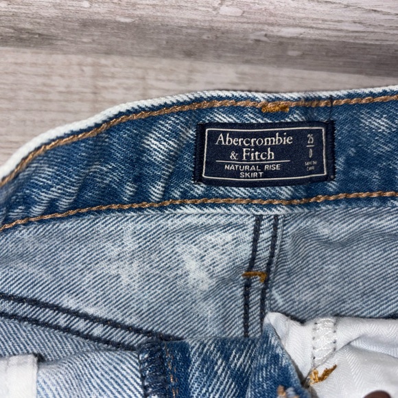 Abercrombie & Fitch Light Blue Denim Mini Skirt - Picture 2 of 2